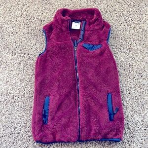 Fuzzy winter vest
